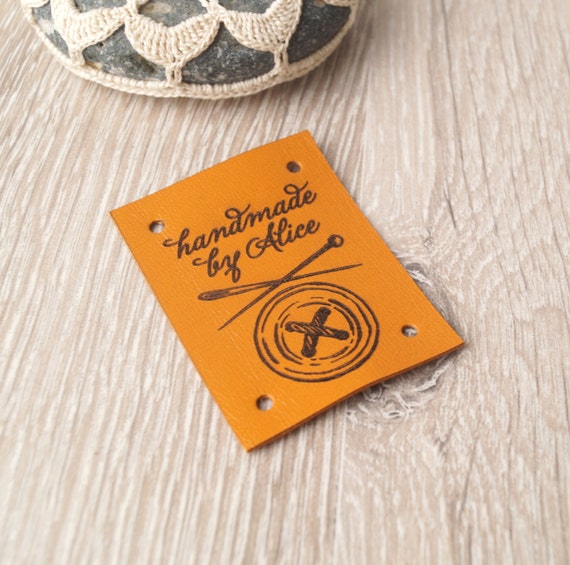 custom label tags care labels personalized labels labels for knitted products Leather clothing labels set of 25 handmade custom labels