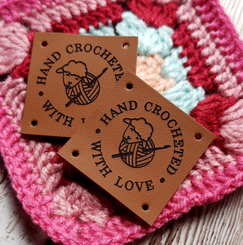 Leather Tags for Handmade Items Personalized Genuine Leather Etsy