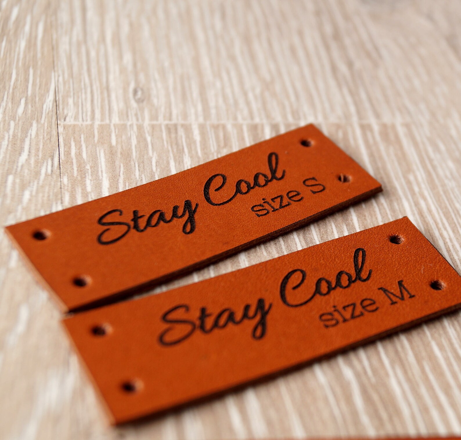 Clothing Labels, Leather Labels, Custom Garment Labels, Logo Tags, Leather Knitting Labels