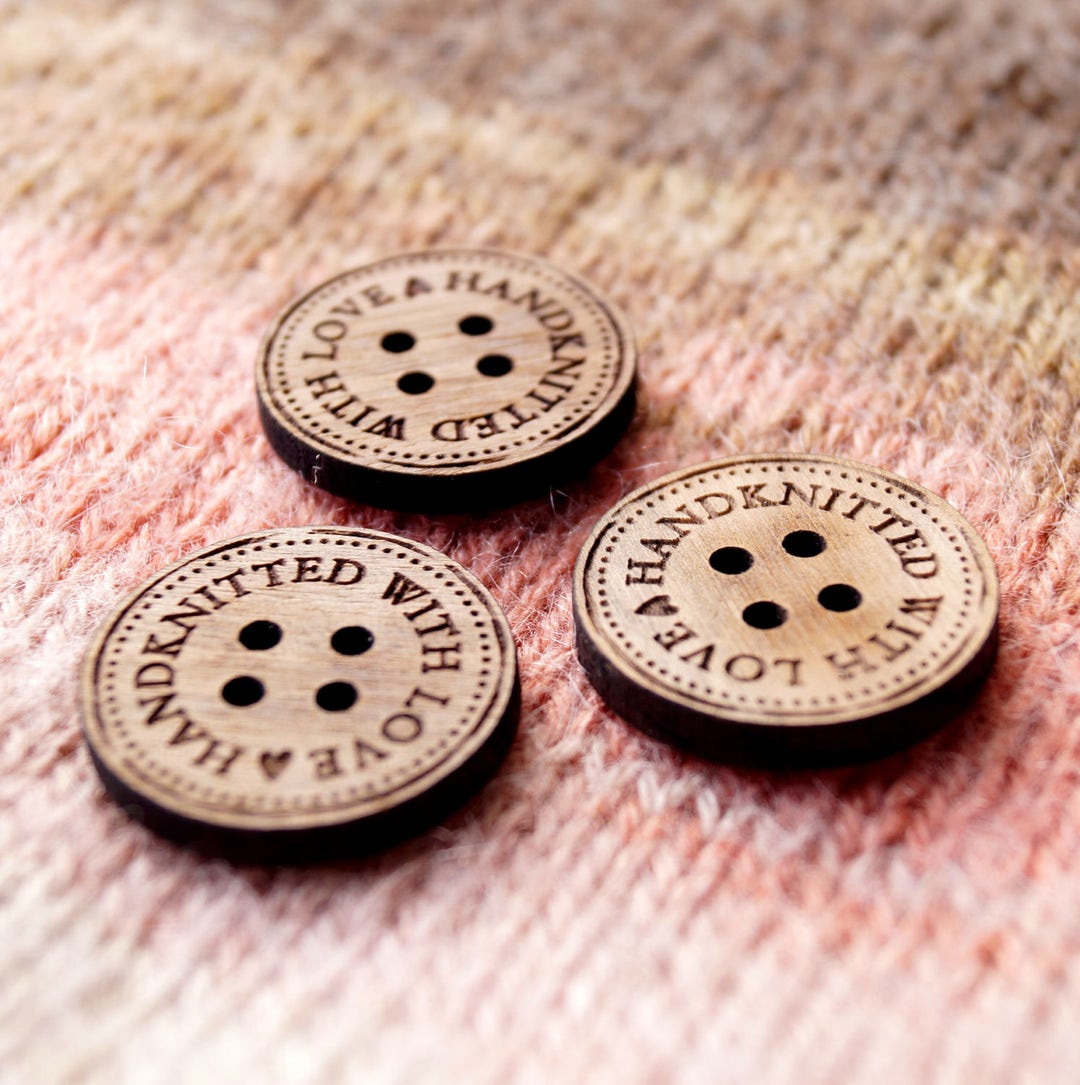 Personalized Wooden Buttons, Wooden Logo Labels, Wooden Labels, Laser ...