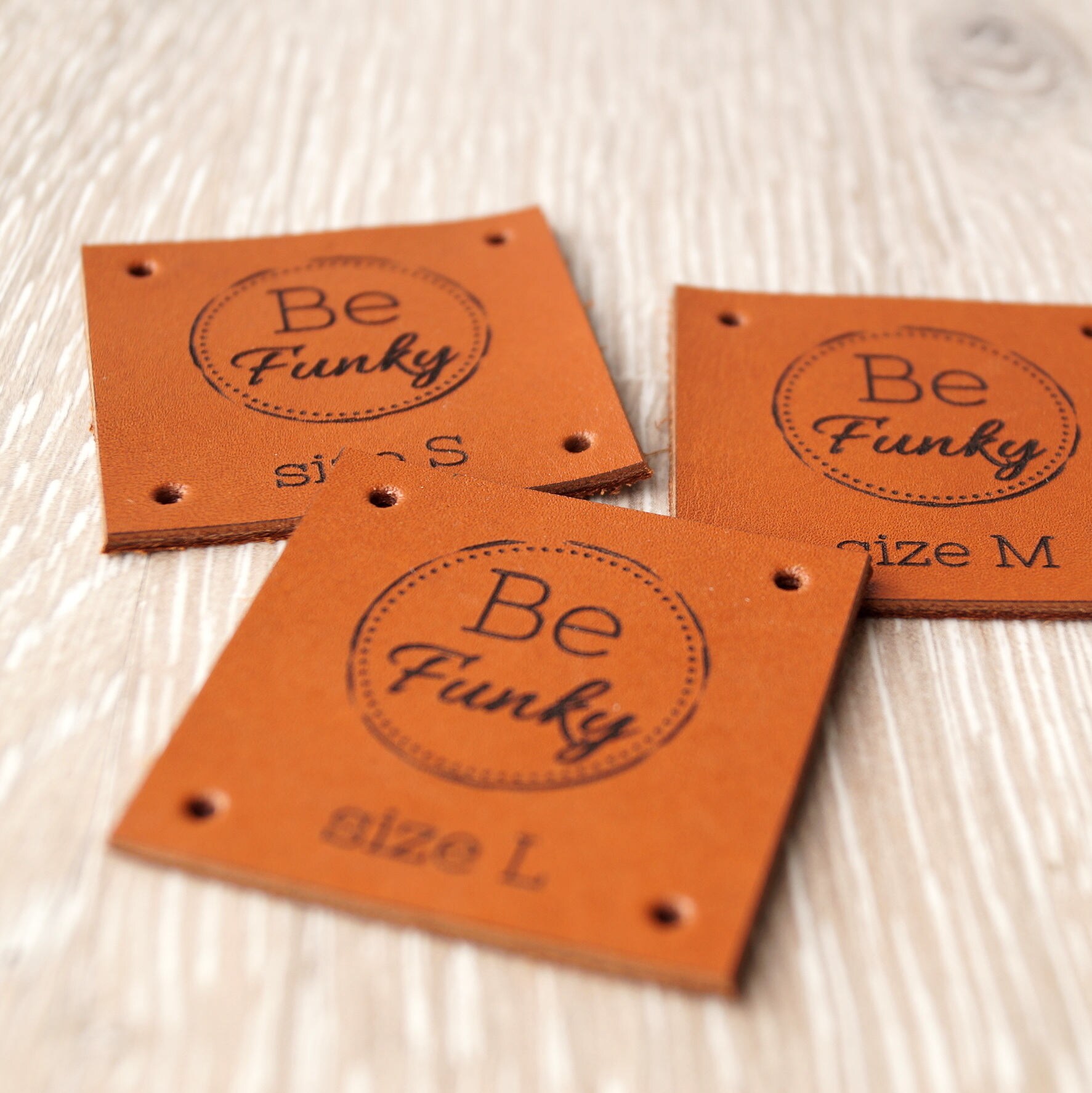 Leather Clothing Labels Personalized Knitting Labels Custom Etsy