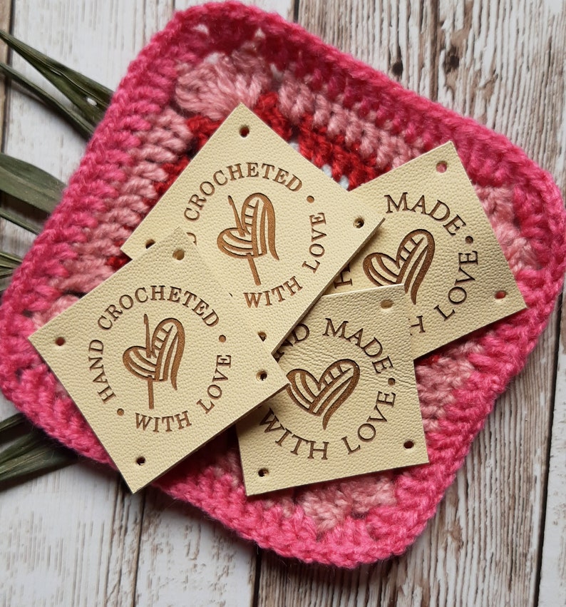 Leather Tags for Handmade Items Personalized Genuine Leather Etsy