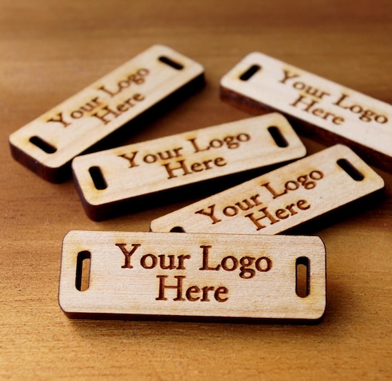 Personalisierte Holz Etiketten, kundenspezifische Kleidungsstück