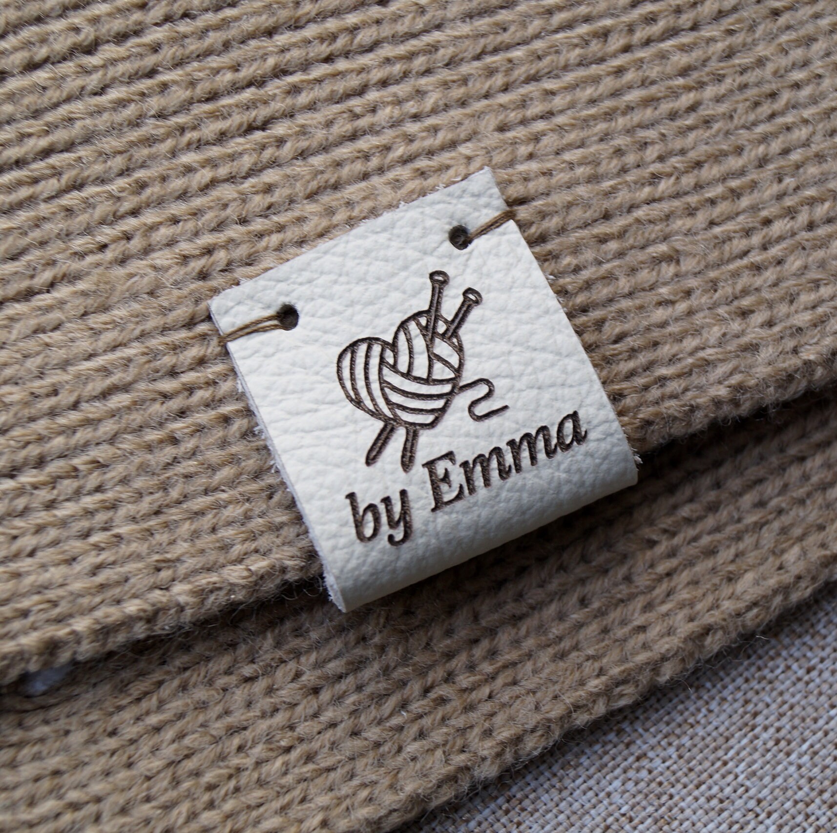 Personalized leather clothing labels