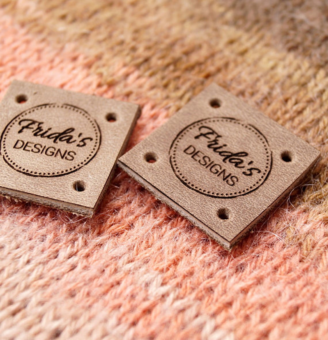 Leather Tags Leather Labels Knitting Labels Crochet - Etsy