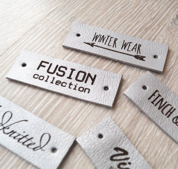Product Tags, Knitting Labels, Labels for Handmade Items, Leather