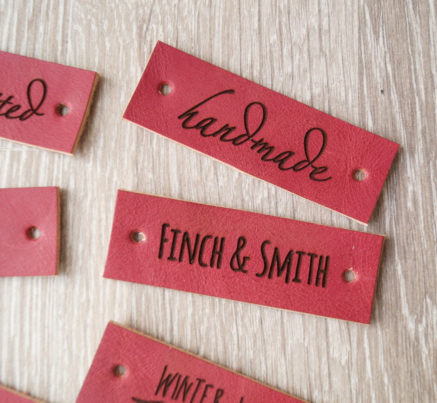 Sewing Labels Custom Leather Labels Personalized Leather Etsy UK