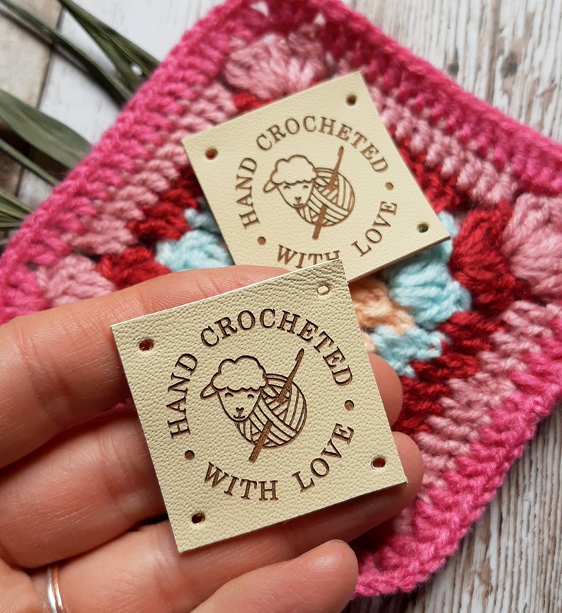 Leather Tags for Handmade Items Personalized Genuine Leather Etsy