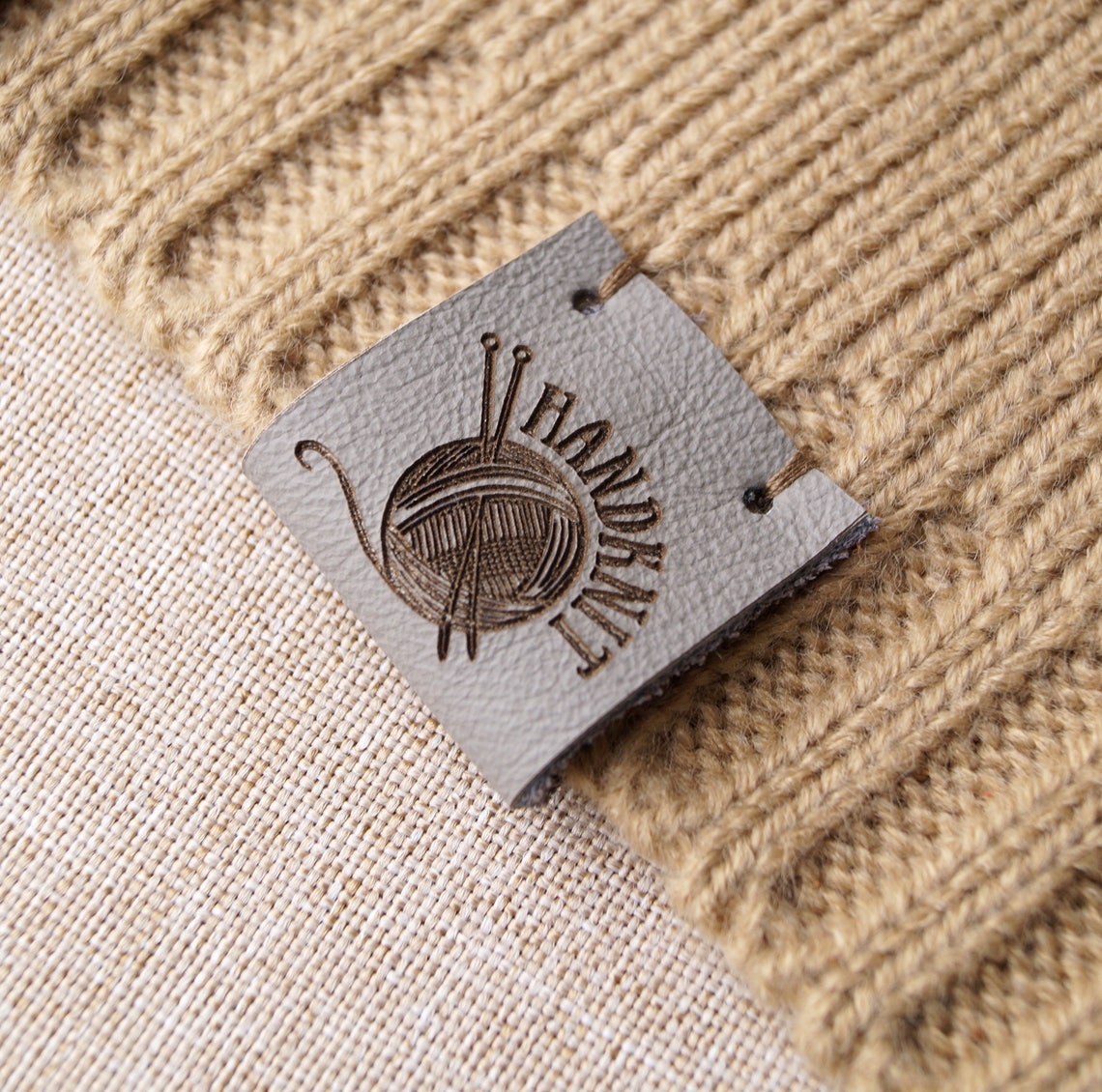 Leather Labels for Crochet Labels for Knitting Custom Etsy