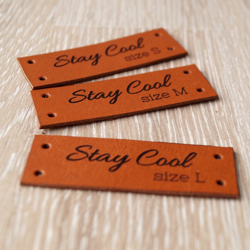 Clothing Labels Leather Labels Custom Garment Labels Logo Etsy