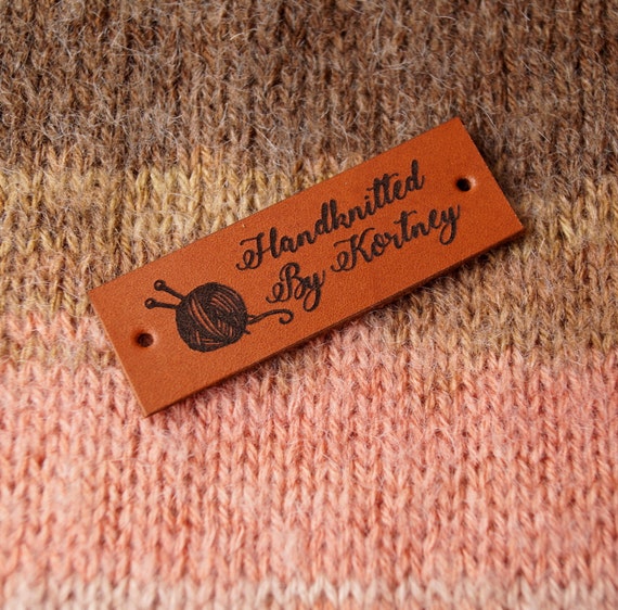 Custom clothing labels personalized with your logo or custom text leather labels