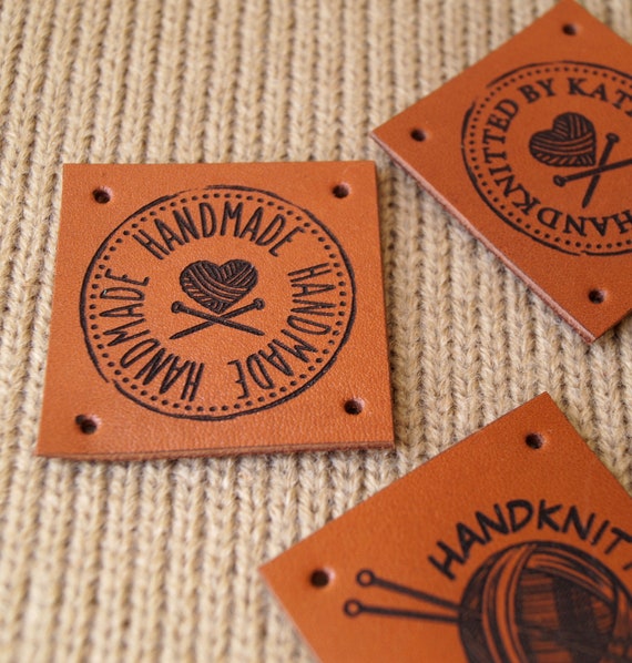Labels for Handmade Items, Knitting Labels, Custom Clothing Labels