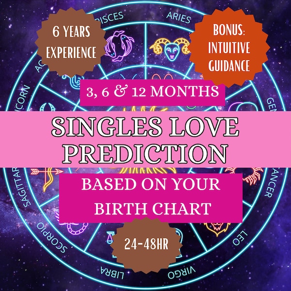 Singles Love Prediction, Love Reading, Birth Chart Reading, Astrology Birth Chart Reading, Natal Chart Reading, Singles Love Reading