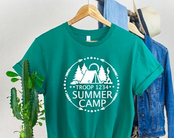 Scout Troop Summer Camp Shirt: Circle Design, Unisex Cotton Tee