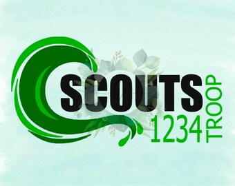 Swoosh de tropa scout SVG: archivo de corte editable (uso personal)