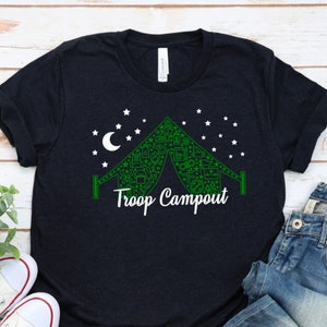 Troop Camping Shirt / Scout Troop Campout Shirt / Scout Troop Camping / Troop Camping / Scout Camping / Camping Shirt