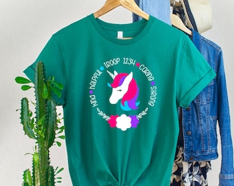 Unicorn Crest Scout Troop Crest Shirt