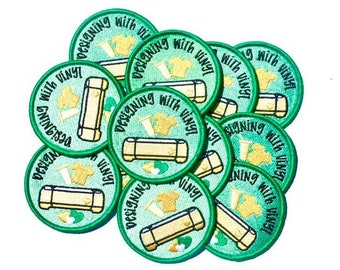 Designing With Vinyl Fun Patch: Embroidered Iron-On Applique