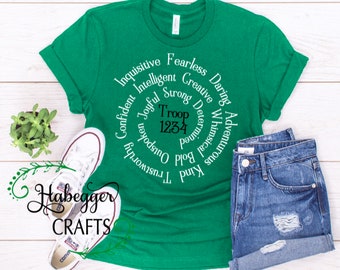 Adjective Swirl Troop Shirt
