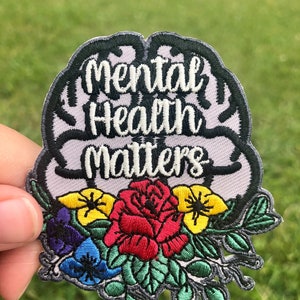 Mental Health Matters Fun Patch / Mental Health Patch / Mental Health Matters Embroidered Patch / Mental Health Matters