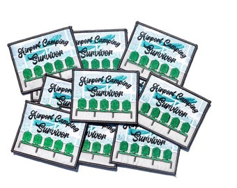Airport Camping Survivor Embroidered Fun Patch