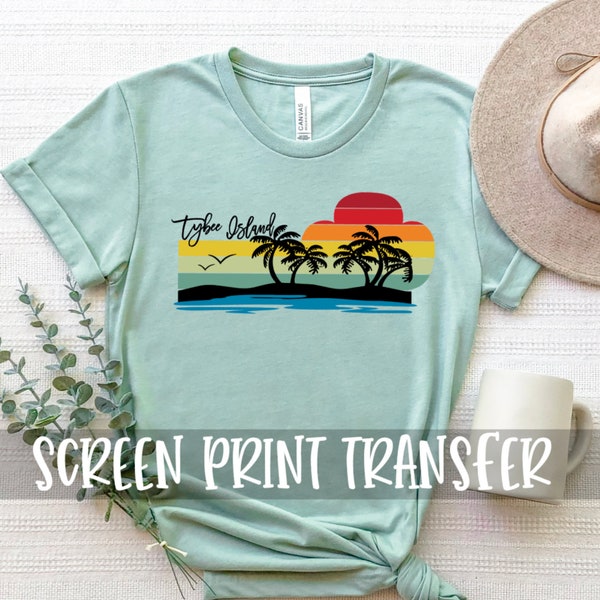 Tybee Island Screen Print Transfer Ready To Press / Tybee Island Screenprint Ready To Press / Scout Troop Tybee Screenprint
