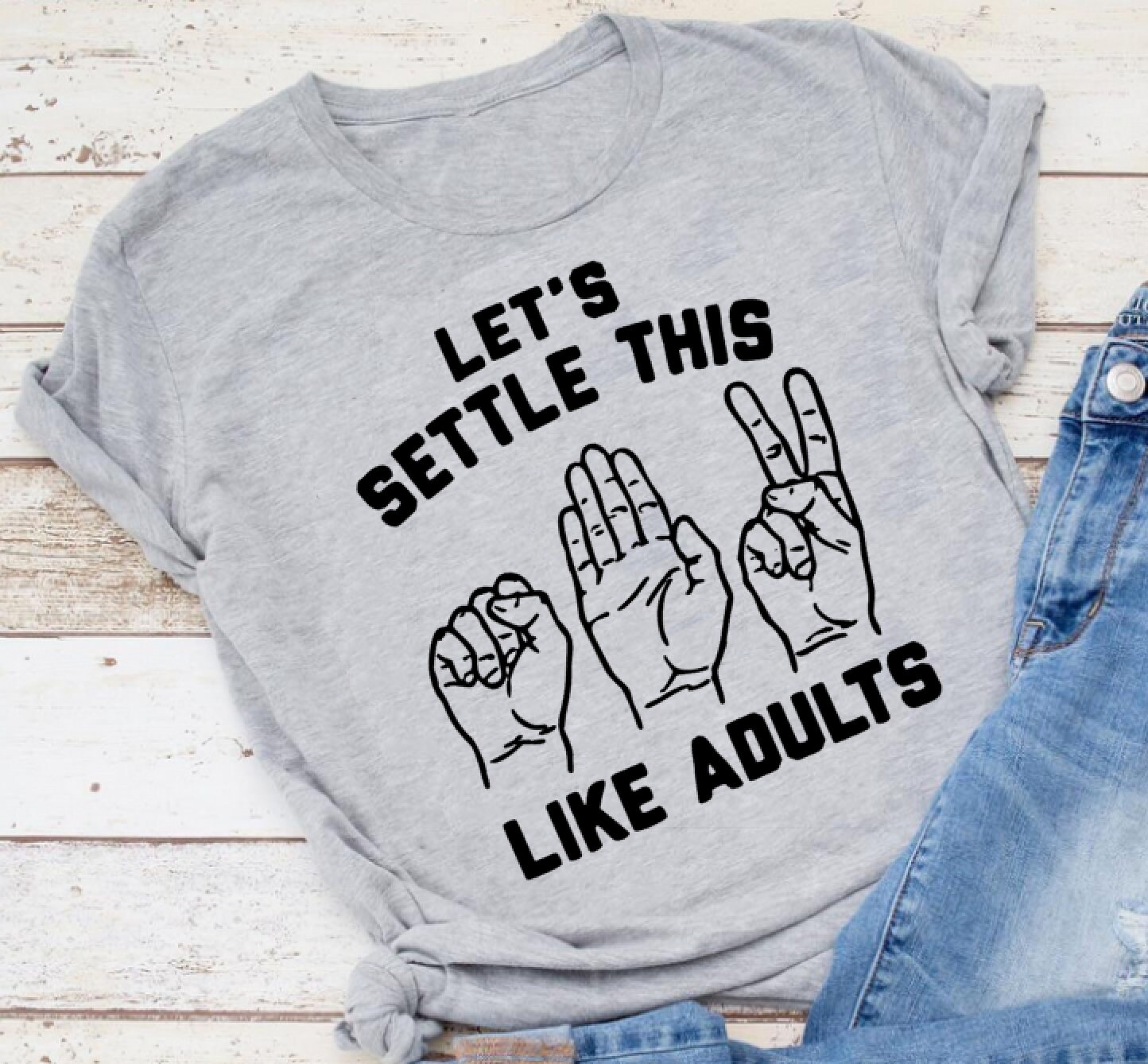 Let's settle this like adults (rock, paper, scissors)