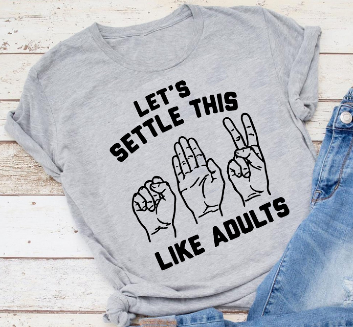 Let's settle this like adults (rock, paper, scissors)