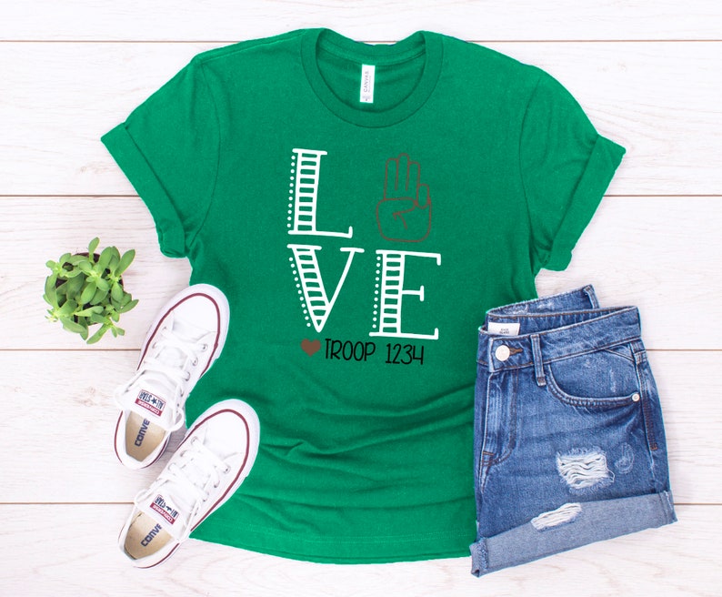 LOVE Scout Troop Shirt 2nd 3rd Grade | Etsy