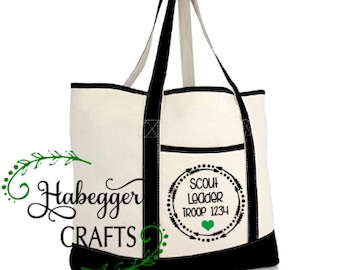 Troop Leader Tote Bag With Leader Design