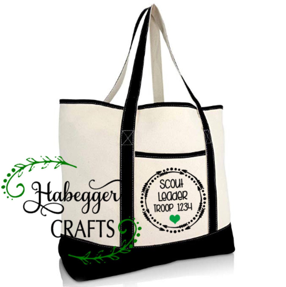 Troop Leader Tote Bag With Leader Design Etsy Canada