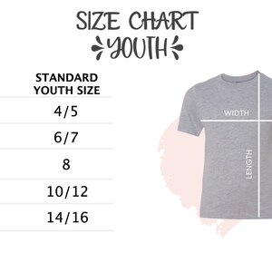 Puede incluir: Tabla de tallas de camiseta para ni&ntilde;os con medidas de ancho y largo. La tabla muestra las tallas est&aacute;ndar para ni&ntilde;os de XS a XL, que corresponden a las tallas 4/5 a 14/16.