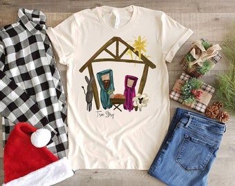 Nativity Manger True Story Shirt: Christmas Unisex Tee