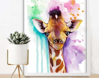 Giraffe Nursery Decor, Safari nursery, Safari Nursery Wall Art, Safari Nursery Prints, Safari Nursery Decor, Giraffe Nursery