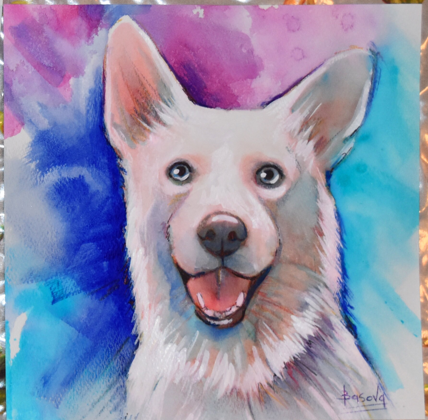 Custom Pet Portrait Watercolor Painting custom Pet Portrait Etsy