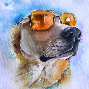 Personalized Watercolor Pet Portrait – Custom Dog or Cat Painting, Hand-Painted Memorial Art from Photo, Pet Lover Gift, Personalized Gift