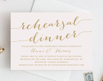 Rehearsal Dinner Invitation Template, Printable Rehearsal Dinner Invitation, Blush Rehearsal Dinner Invitations, Pink, Instant Download