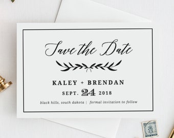 save the date postcard, save the date template, save the date cards, save the date printable, rustic save the date, edit in TEMPLETT