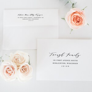 Envelope Addressing Template Printable Wedding Envelope - Etsy