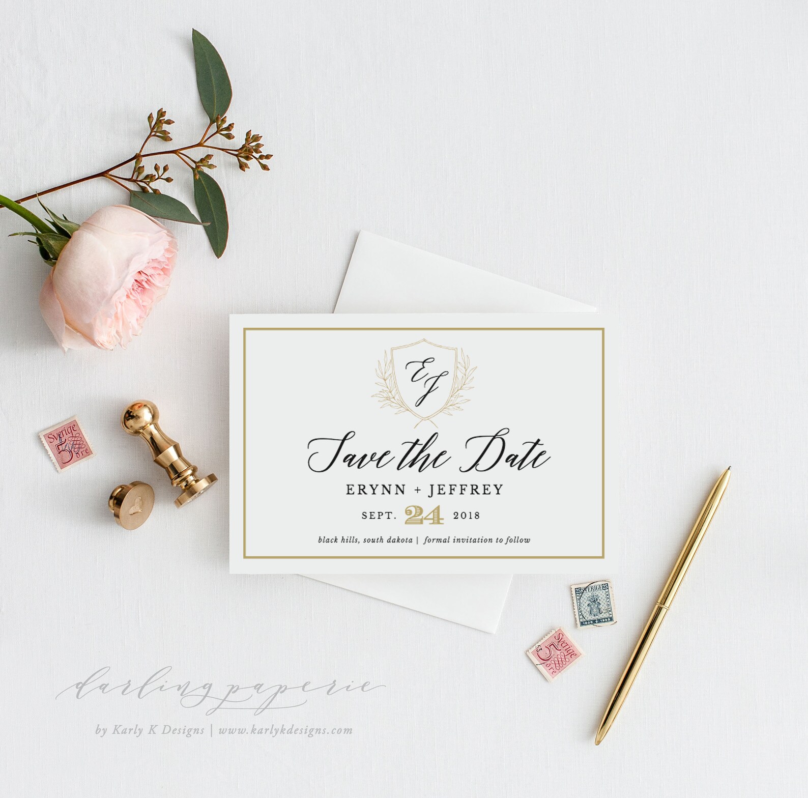 Postcard Save the Date Template Printable Save the Date - Etsy