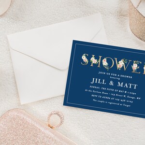 Couples Bridal Shower Template Printable Bridal Shower - Etsy
