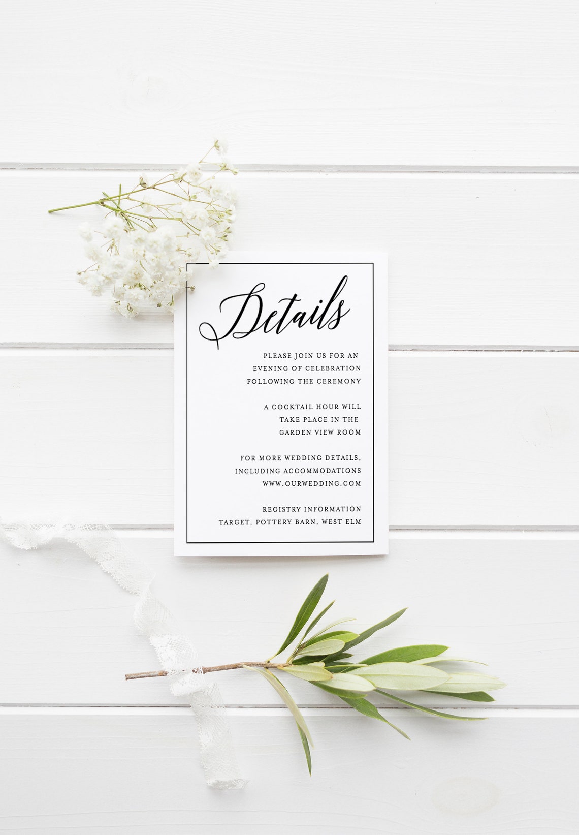 Rustic Wedding Invitation Printable Template DIY Wedding - Etsy