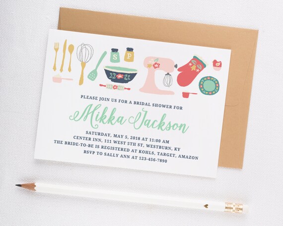 Bridal Shower Invitation Bridal Shower Invitation Printable Etsy