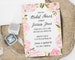 Bridal Shower Invitation Template, Instant Download, Bridal Shower Printable, Floral Bridal Shower Invitation, Editable in Templett 