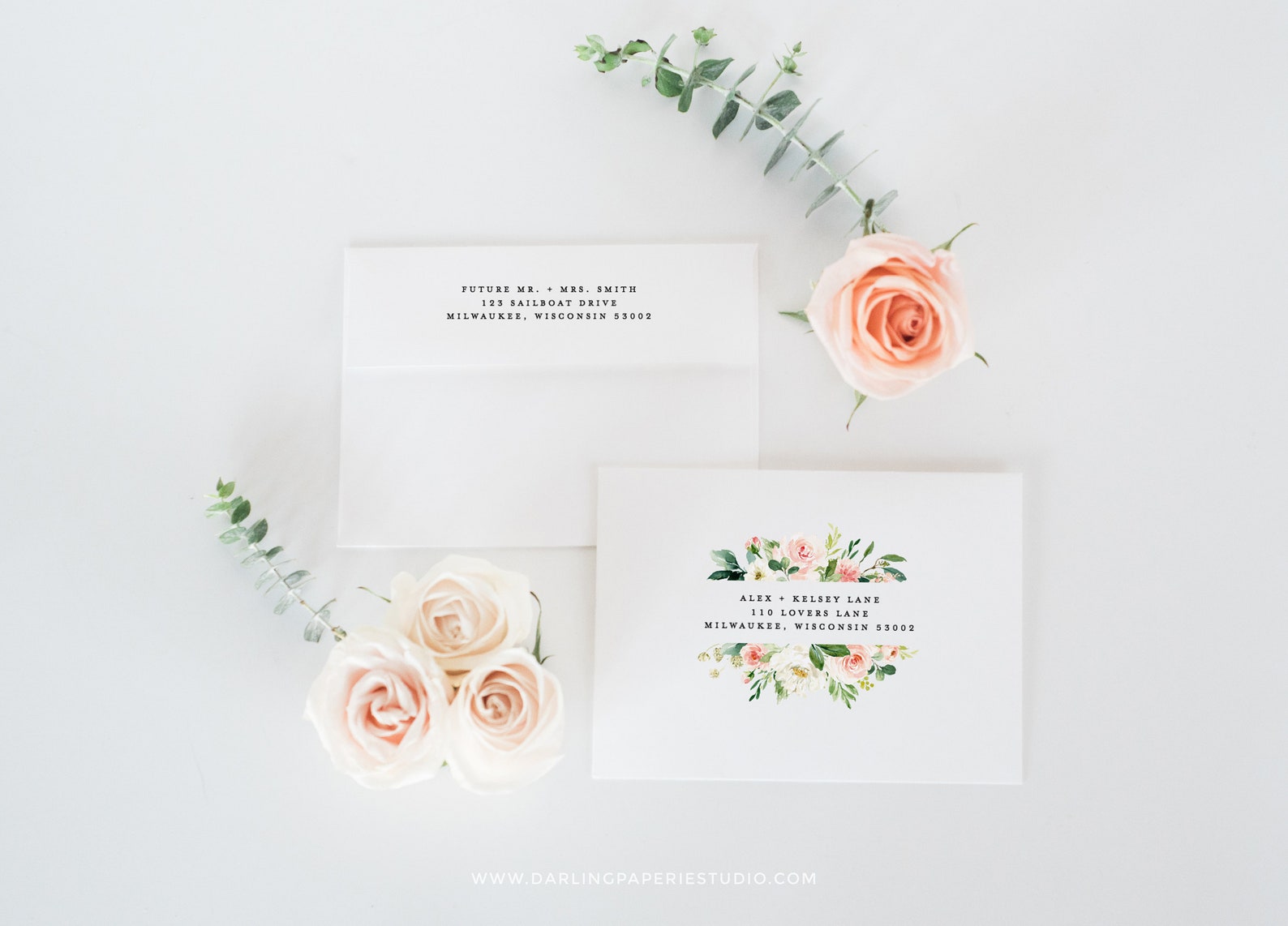 Printable Envelope Addressing Template Wedding Envelope - Etsy