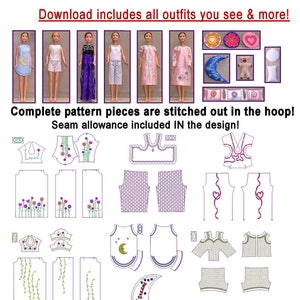 In the hoop barbie clothes shop
