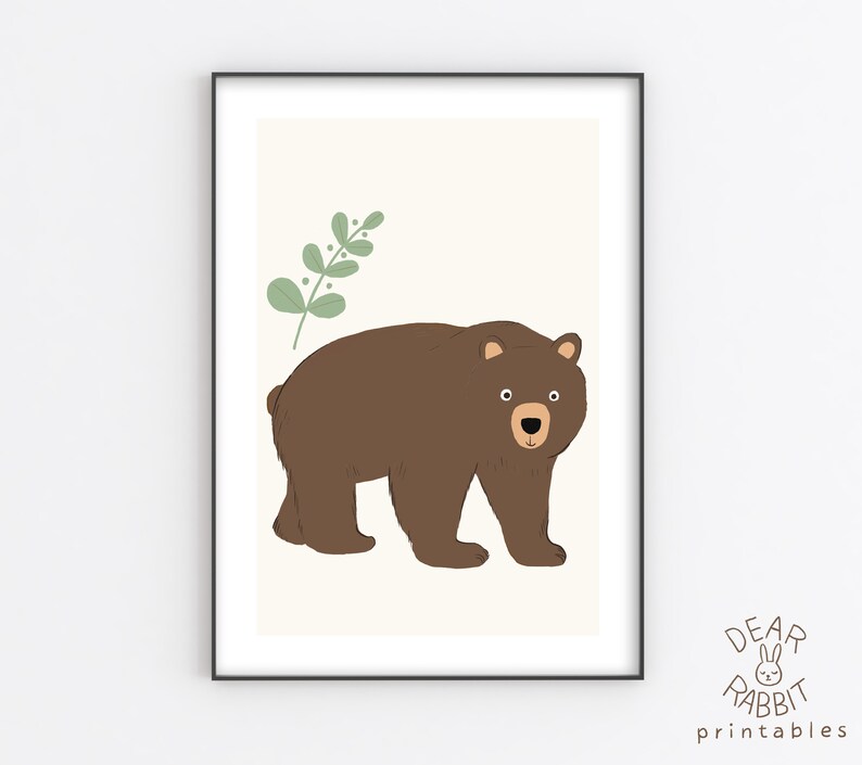 Animals Nursery Prints, Set of 6 Prints, Nursery Decor, Nursery Wall