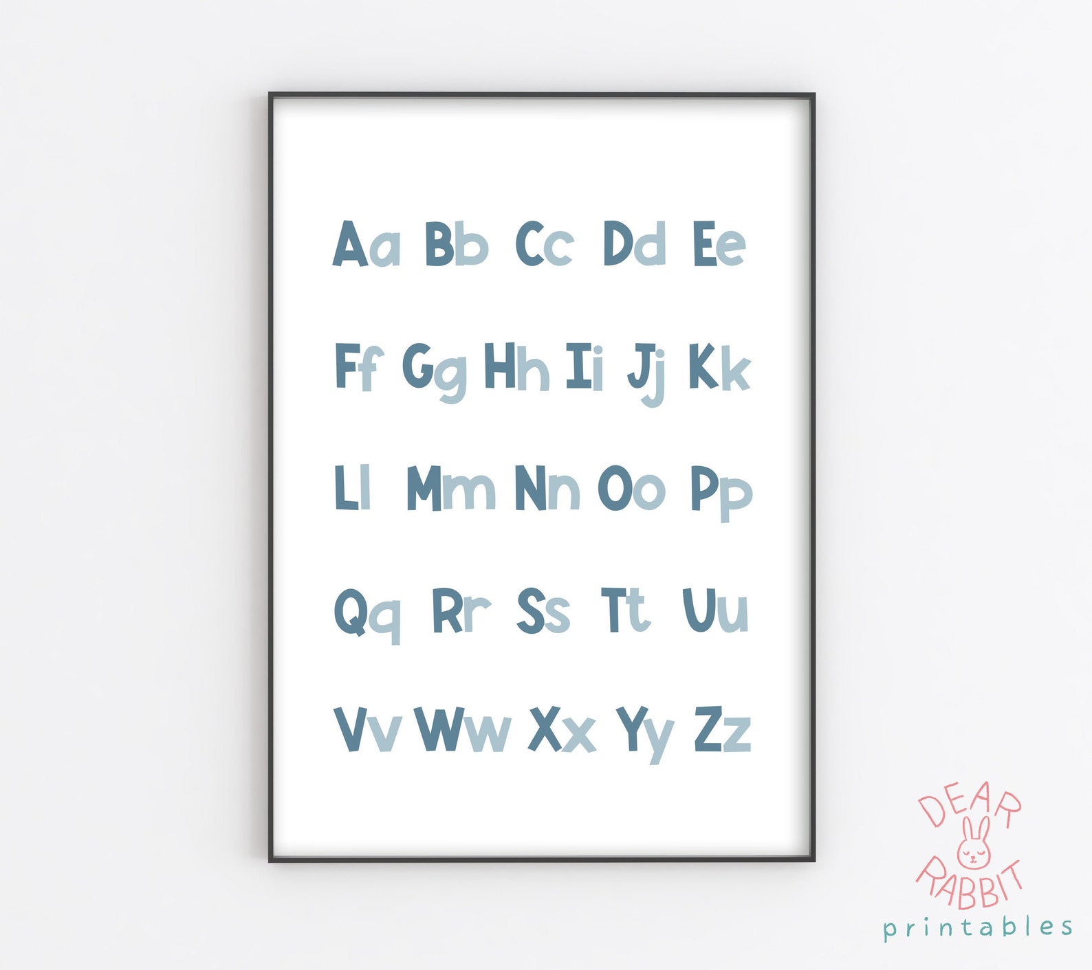 Alphabet Printable, ABC Poster, Alphabet Wall Art, ABC Wall Art, ABC ...