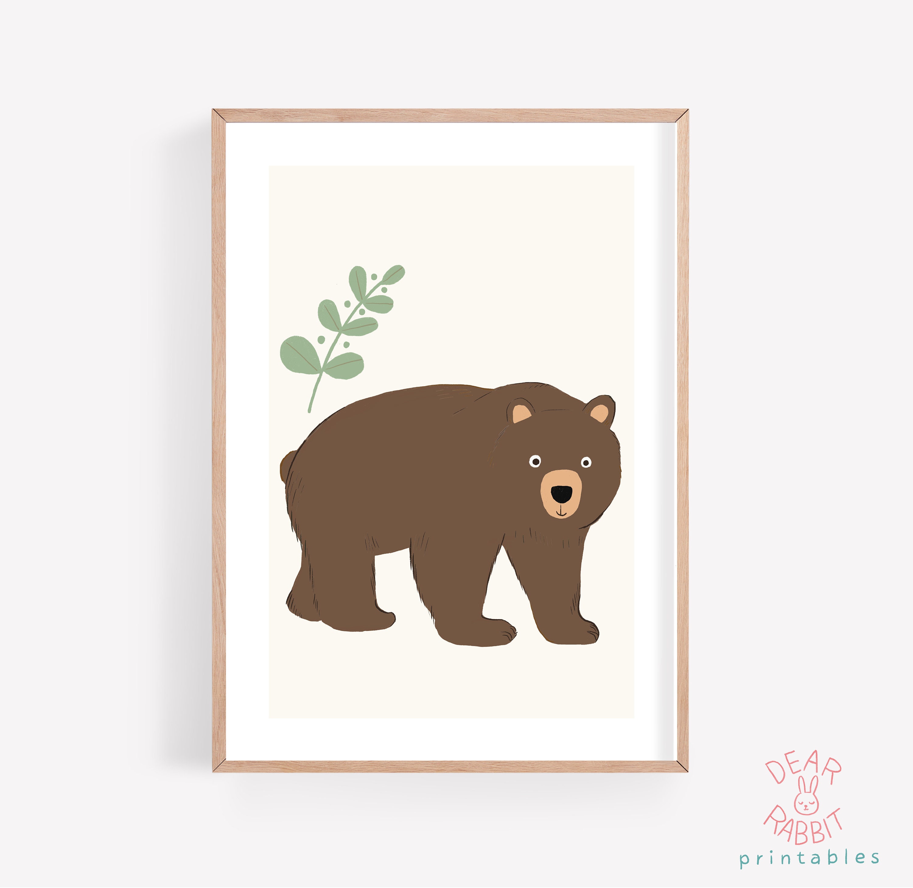 Bear Printkids Poster Bear Nursery Art Printable Kids - Etsy