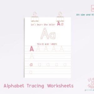 Alphabet Tracing Worksheets,Alphabet Letter Tracing,Printable Homeschool Worksheet,Printable Alphabet Upper and Lower Case,ABC Worksheets